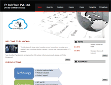 Tablet Screenshot of f1infotech.com